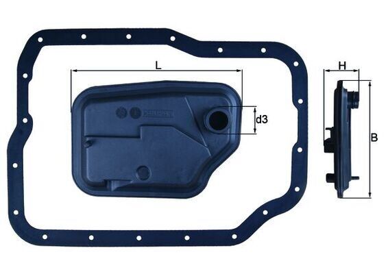 Filtre Otomatik Şanzıman 4 Vites Ford Focus 98> Contalı MAHLE HX149D