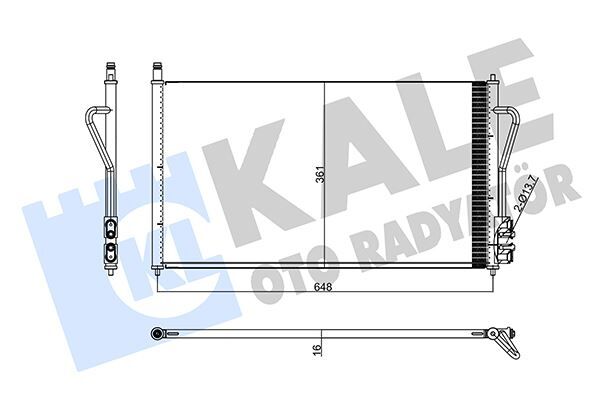 Klıma Radyatoru Focus I 1.4 16V 1.8Tdcı 1.6 Zetec S 16V 98>04 KALE 358240