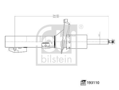 Amortisör Ön Transit V347/V348 06> Sag/Sol Gazlı FEBI 193110