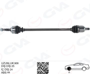 Komple Aks Sağ Nıssan Almera 1.5L Qg15de N16 02-> Abs Li GVA 4499906