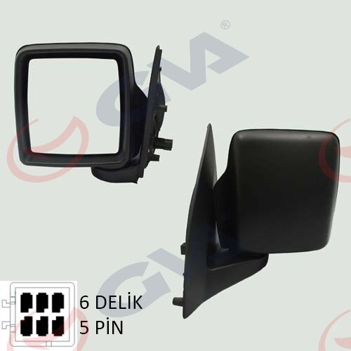 Dış Dikiz Aynası Sol Combo C 01> Elektrikli Isıtmalı Konveks 5 Fiş Vm-965Ehl GVA 1090836
