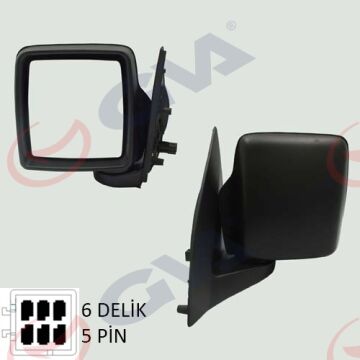 Dış Dikiz Aynası Sol Combo C 01> Elektrikli Isıtmalı Konveks 5 Fiş Vm-965Ehl GVA 1090836