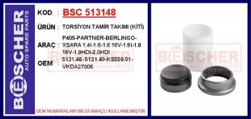 Torsiyon Tamir Takımı Kiti P405-Partner-Berlıngo-Xsara 1.4İ-1.6-1.6 16V-1.8İ-1.8 16V-1.9Hdı-2.0Hdı BSC 513148