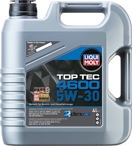 Liqui Moly Top Tec 4600 5W-30 Dexos2 4 Litre Motor Yağı