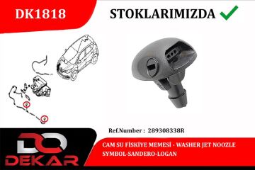 Cam Su Fıskıye Memesı Symbol-Sandero-Logan DEKAR DK1818