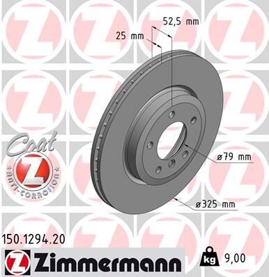 Fren Dıskı On Bmw E46 E85 E86 ZIMMERMANN 150.1294.20