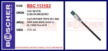 Motor Yağ Seviye Sensörü Müşürü P207-P208-P301-P307-P308-P2008-P3008-P5008-Rzc-Expert-Partner- Berlıngo-C2-C3-C4-C5-Ds3-Ds4-Ds5-Jumpy-Xsara-Nemo 1.4-1.6 Hdı-Bluehdı 1.6 Thp-Vtı BSC 1131G2