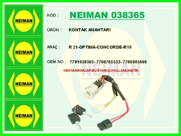 Kontak Anahtarı R 21-Optıma-Concorde-R19 NEIMAN 038365