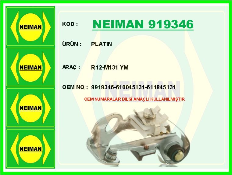 Platın R12-M131 Ym NEIMAN 919346