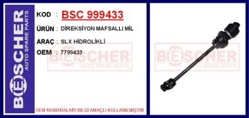 Direksiyon Mafsallı Mil Slx Hidrolikli BSC 999433