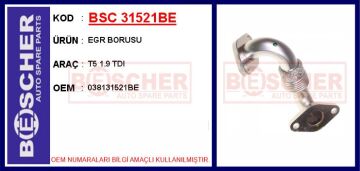 Egr Borusu T5 1.9 Tdı BSC 31521BE