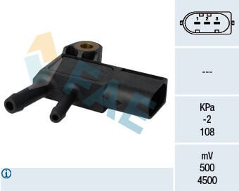Egzoz Basınc Sensoru Mercedes Om640 Om642 Om646 W204 C218 W212 C207 W221 W461 W639 B906 FAE 16100