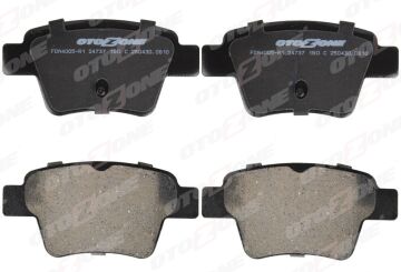 Arka Fren Balatası Peugeot P307 00> P307 Sw 02> P307 Cc 03> P207 06> Cıtroen C4 04>08> Küçük Tip OTOZONE FDA4005-R1