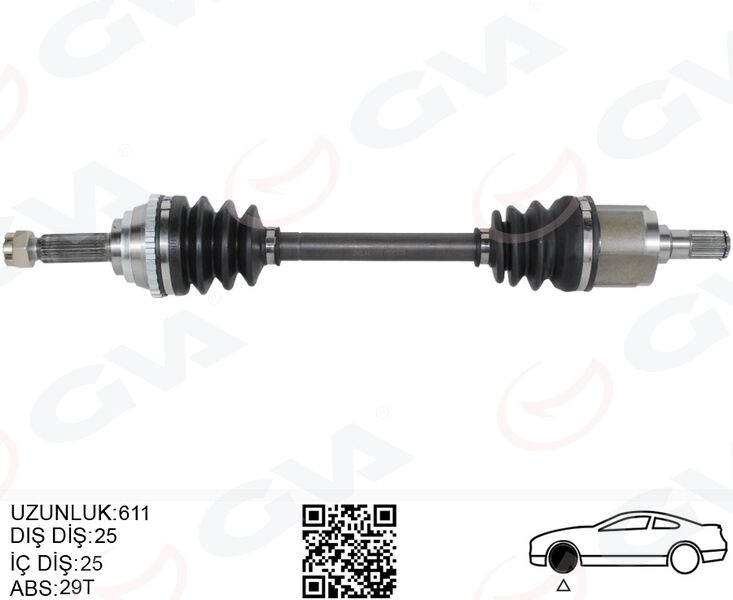 Komple Aks Ön Sol Abslı Hyundaı Accent Admıre 1.3-1.5-1.6 03-06 Accent Mılenıum 1.3-1.5-1.6 00-03 GVA 4491055