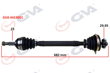 Komple Aks Sol Dacıa Logan-Sandero 1.5 Dci 04-12 682Mm GVA 4419001
