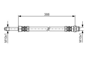 Fren Hortumu On / Arka Mercedes Sprınter B906 B907 B910 . Vw Crafter 30-35-50 BOSCH 1987476300