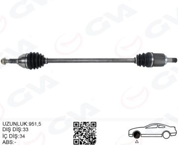 Komple Aks Ön Sağ Opel Astra J 1.4 T-1.6İ A-T 09-16 GVA 4491218