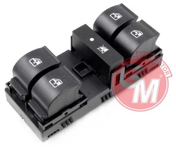 Cam Açma Anahtarı Kumanda Grubu Ön Sol Fiat Lınea 09> Çercevesiz 8 Fişli GUA 41694