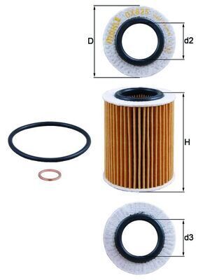 Yag Fıltresı Bmw N13 F20 F21 F30 F31 F35 MAHLE OX825D