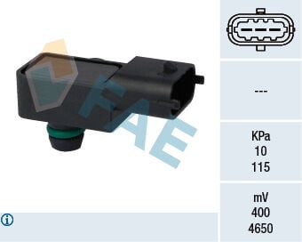 Emme Manifold Basınç Map Sensörü Corsa D-Agıla 1.0-1.2-1.4 06> Vectra C 2.8 V6 05> FAE 15127