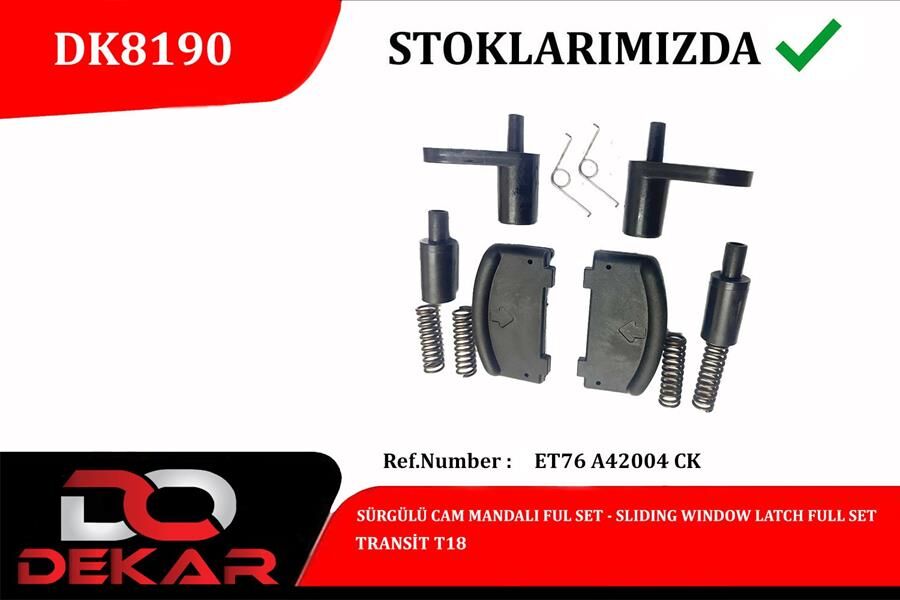 Surgulu Cam Mandalı Full Set Ford Transıt T18 DEKAR DK8190