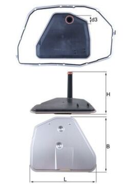 Hidrolik Filtre Conta İle Audı A4 04-09 -A6 2.7-2.8-3.0-3.2-4.2 04-11 -A8 2.8-3.0-3.2-4.2 03-10 -Vw Phaeton 3.0 04-16 MAHLE HX164D1