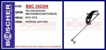 Ön Cam Silecek Mekanizması Motorsuz M131 Dkş BSC 342394