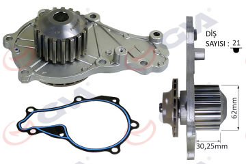 Devirdaim Peugeot P206-P207-P208-P307-P308-P1007-P2008-Bıpper Cıtroen C1-C2-C3-Ds3-Xsara-Nemo 1.4 Hd I Dv4 Fıesta-Fusıon 1.4 Tdcı GVA 5243230