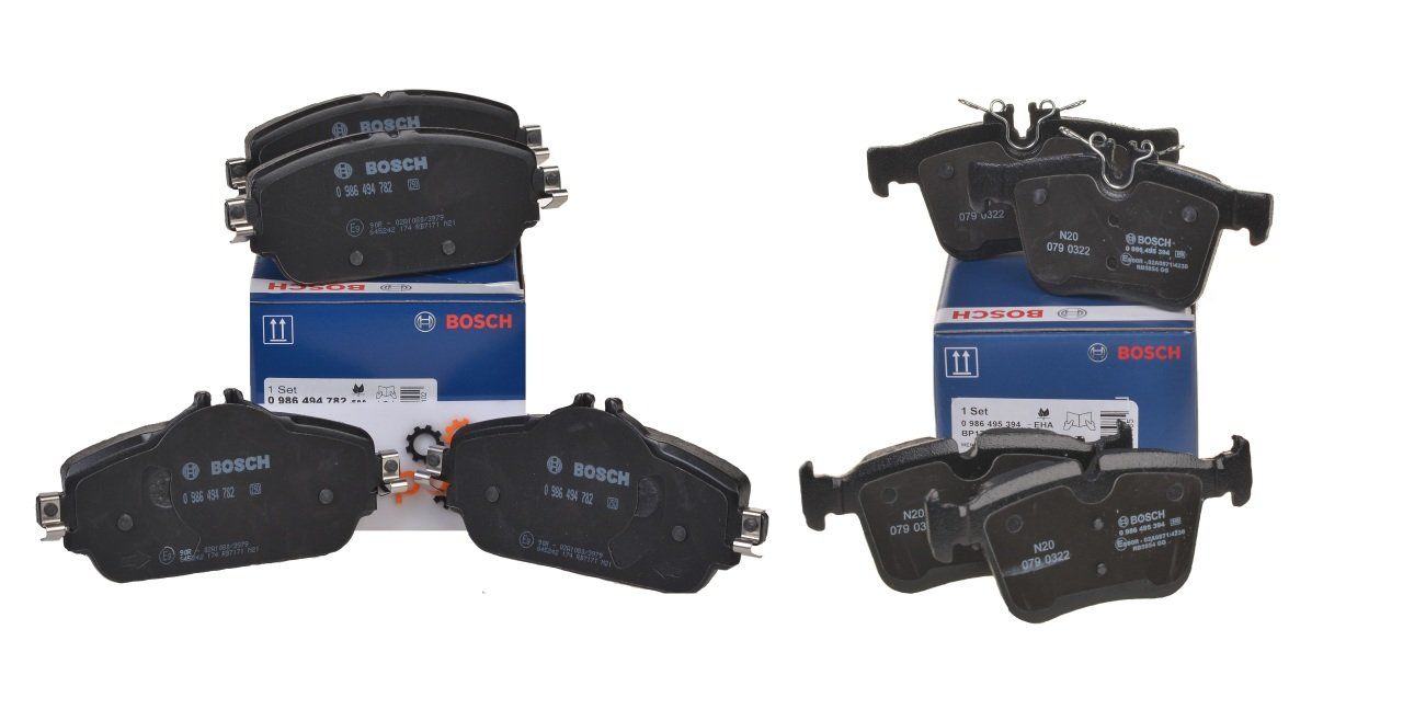Mercedes W205 Kasa C200 Ön Ve Arka Fren Balata Takımı Set Bosch Marka 0986494782 - 0986495394 - F0300001