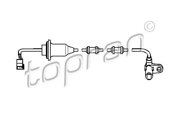 Abs Sensoru Arka Sag Mercedes S-Class W220 C215 TOPRAN 401549001