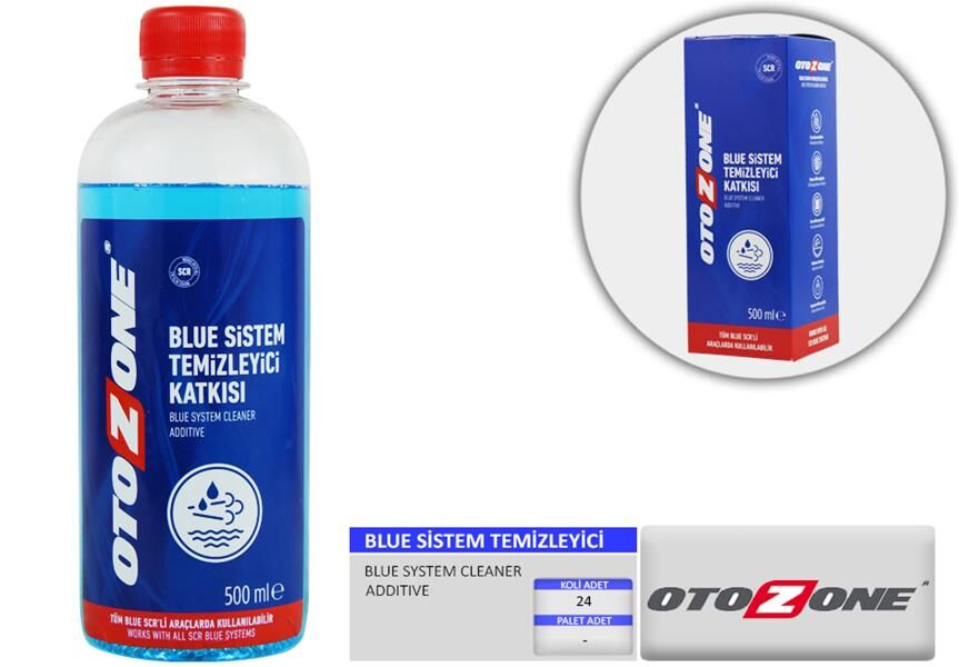 Otozone Blue Sistem Temizleyici Katkısı 500 Gram Koli 12 Adet OTOZONE CBLTS101