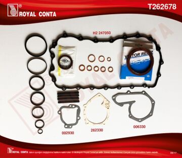 Motor Alt Takım Conta Skt Keçeli Krt Cntlı Kng-Exp1.9 F8q 247678 ROYAL T262678