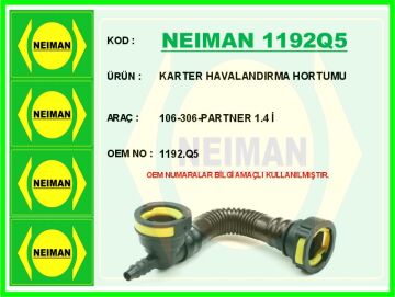 Karter Havalandırma Hortumu 106-306-Partner 1.4 İ NEIMAN 1192Q5