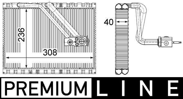 Evaporator Mercedes Vıto W447 14> MAHLE AE127000P