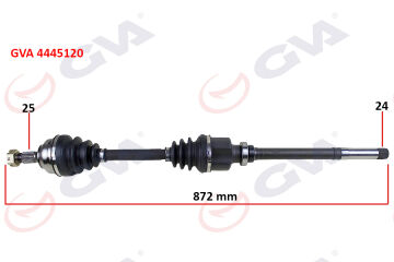 Komple Aks Sağ Partner-Berlıngo 96-08 1.9D 872Mm GVA 4445120