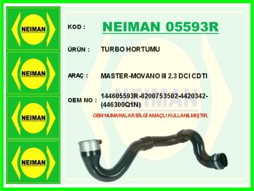 Turbo Hortumu Renault Master Iıı 10> Movano B 10> 2.3 Dci Cdtı NEIMAN 05593R