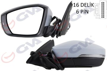 Dış Dikiz Aynası Sol Octavıa 13> Elektrikli Isıtmalı Astarlı Sinyalli Konveks Vm-614Ehpl GVA 1075851