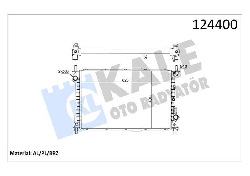 Motor Su Radyatoru Connect 1.8Tdcı 75 90Ps 03>09 Klımasız KALE 0223281AB