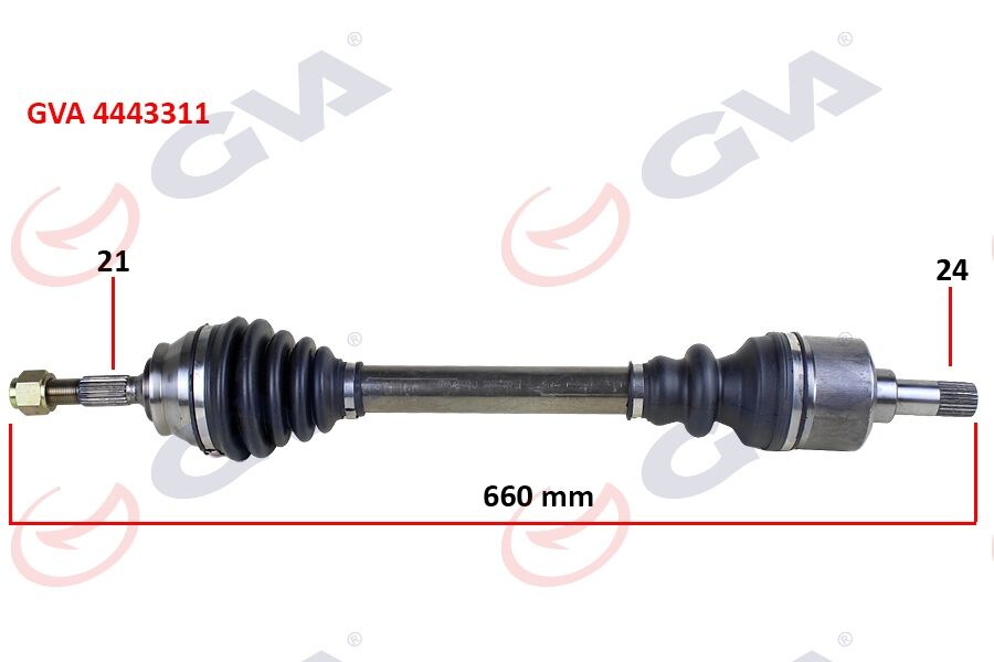 Komple Aks Sol P301-Elysee 12- 1.6 Hdı 660Mm GVA 4443311