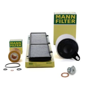 Bmw E90 Kasa 320i Periyodik Bakım Filtre Seti Mann Marka Karter Tapalı CUK8430 - HU815-2x - C1361 - 30968