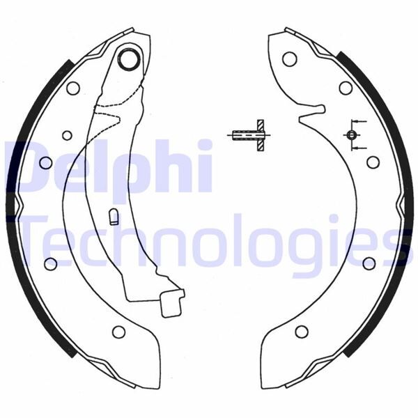 Arka Fren Balatası Pabuç Peugeot Partner 96>15 P405 87>97 Cıtroen Berlıngo 96>15 Xsara 99>11 228X 42 DELPHI LS1716