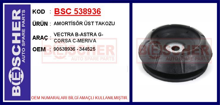 Amortisör Üst Takozu Vectra B-Astra G-Corsa C-Merıva BSC 538936