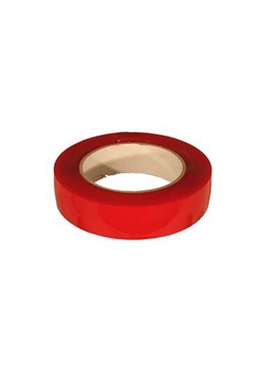 Çift Taraflı Bant 20Mm X 5Mt Kırmızı Şeffaf CEVHERS CTB320