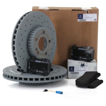 Mercedes W205 Kasa C200 AMG Tip Ön Fren Disk Ve Balata Seti Orijinal Mercedes Marka 0004212112 - 0084201720 - A0004209503