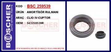 Amortisör Üst Rulmanı Clıo Iıı 05>12 Clıo Iv 12> Modus 04> Captur 13> BSC 259539