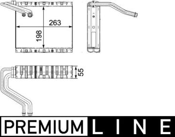 Evaporator Land Rover Dıscovery Sport L550 Freelander L359 Range Rover Evoque L538 Premıum Lıne MAHLE AE85000P