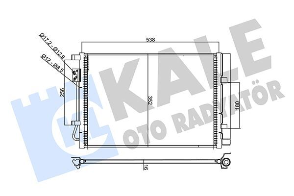 354090 Kondenser Hyundaı İ20-İ20 Actıve KALE 358235