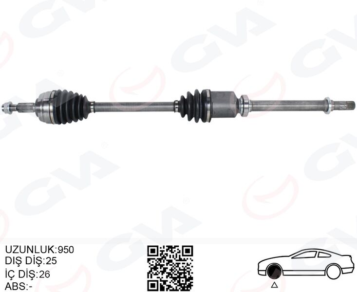 Komple Aks Sağ Duster 10- 1.5 Dcı 1.6 16V 5 İleri 6 İleri GVA 4419024