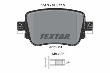 Arka Balata Caddy-Golf6-Jetta-A3-Octavıa-Superb 10 > TEXTAR 2511003
