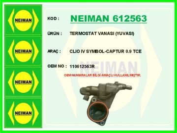 Termostat Vanası Yuvası Clıo Iv Symbol-Captur 0.9 Tce NEIMAN 612563